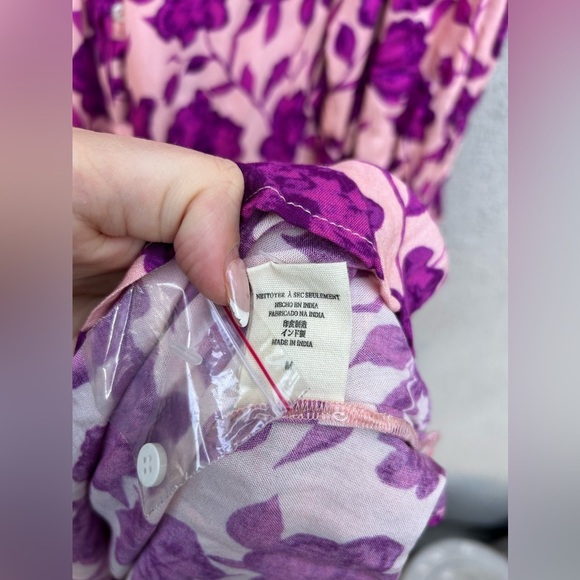Jen's Pirate Booty Summer Saloon Maxi Dress Floral Violet NEW - Picture 8 of 10
